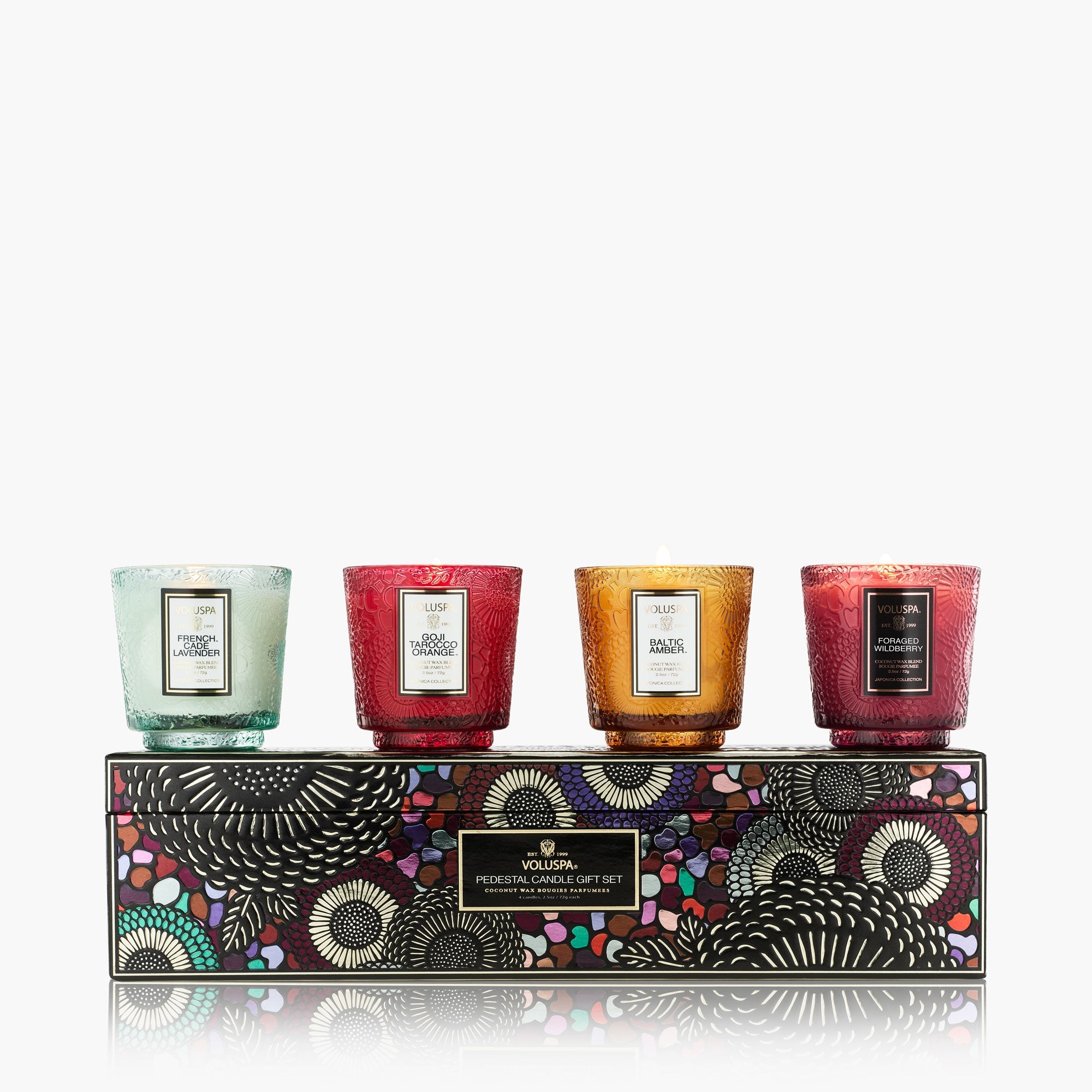 Japonica Best Sellers - 4 Petite Pedestal Candle Gift Set