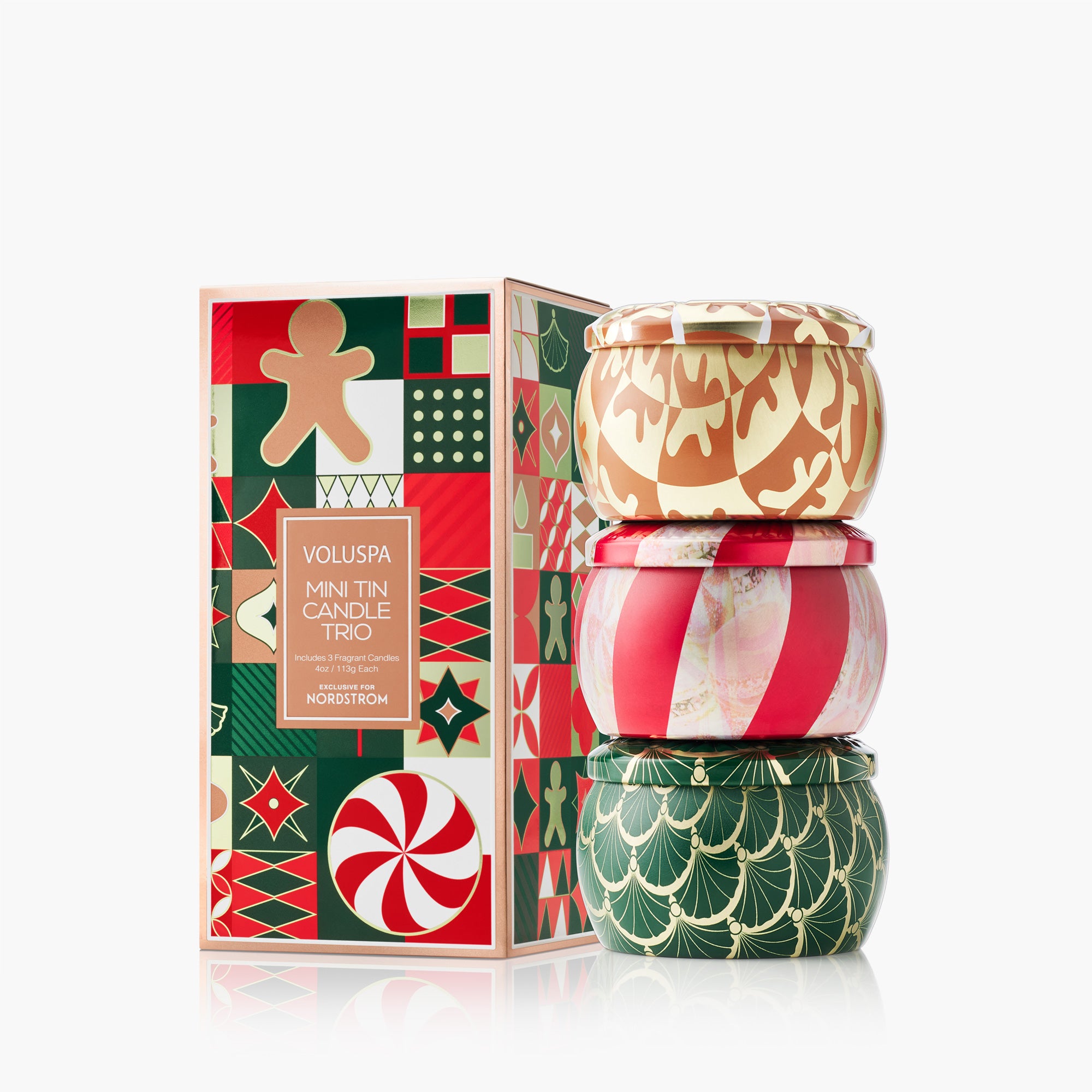 Holiday Mini Tin Trio - Assorted Gift Set